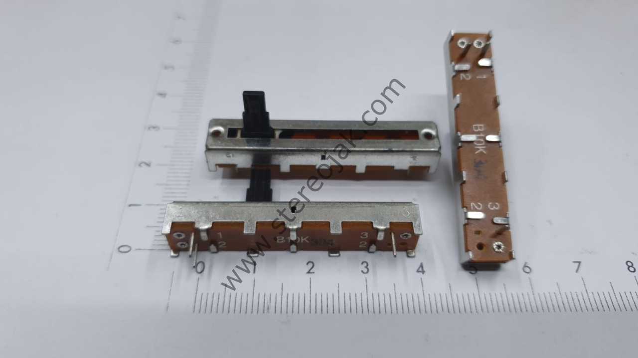 Taiwan 4.5cm /45mm sürgülü potans  b10k   3 bacak
