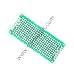 3x7cm Çift Yüzlü Delikli Plaket