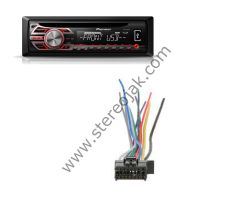 PİONEER   DEH-1500UBG   DEH-1500UB  TEYP BAĞLANTI SOKETİ KABLOSU