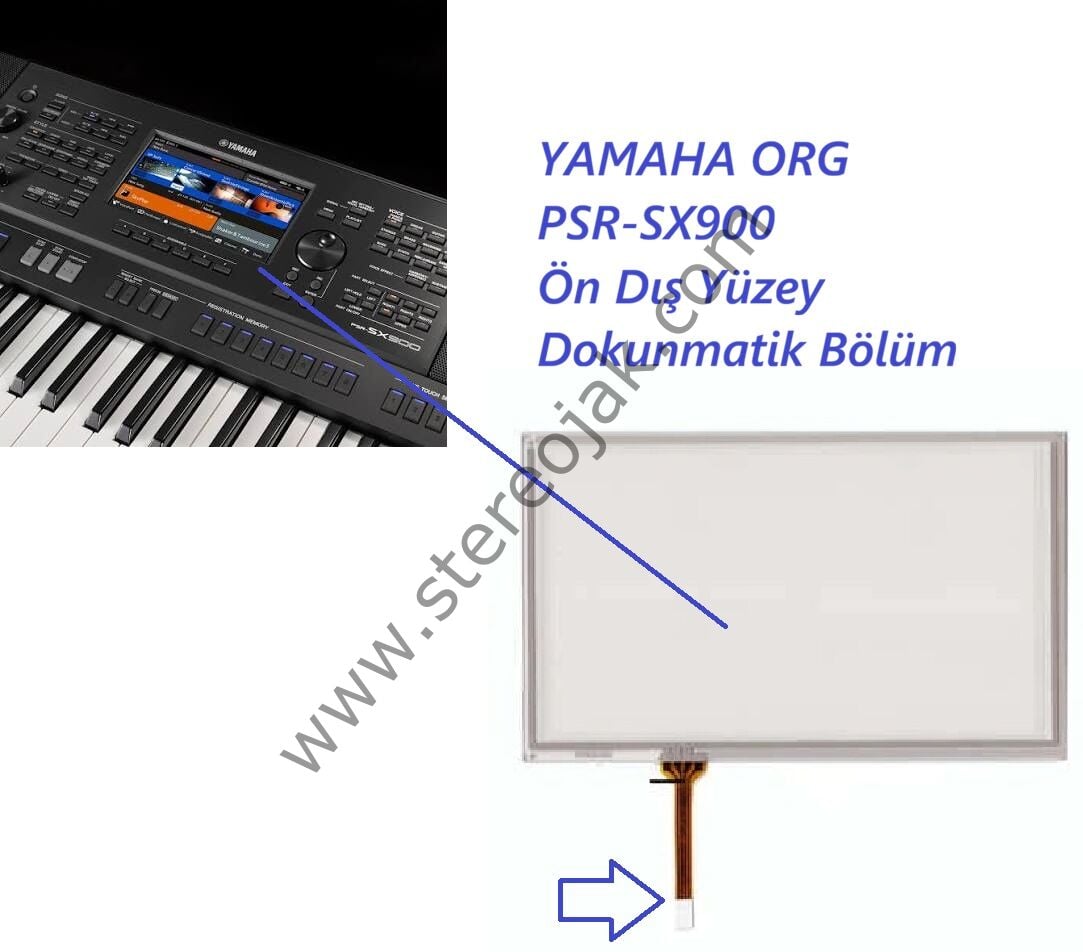 YAMAHA ORG  PSR-SX900 Ön Dış Yüzey  Dayanıklı Seri  Dokunmatik Bölüm