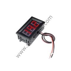 0-100V Dijital Voltmetre , Kutulu Volt Göstergesi  , 3 Kablo
