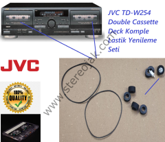 JVC  TD-W254 DOUBLE KASET DEK TEYP KOMPLE LASTİK  YENİLEME SETİ