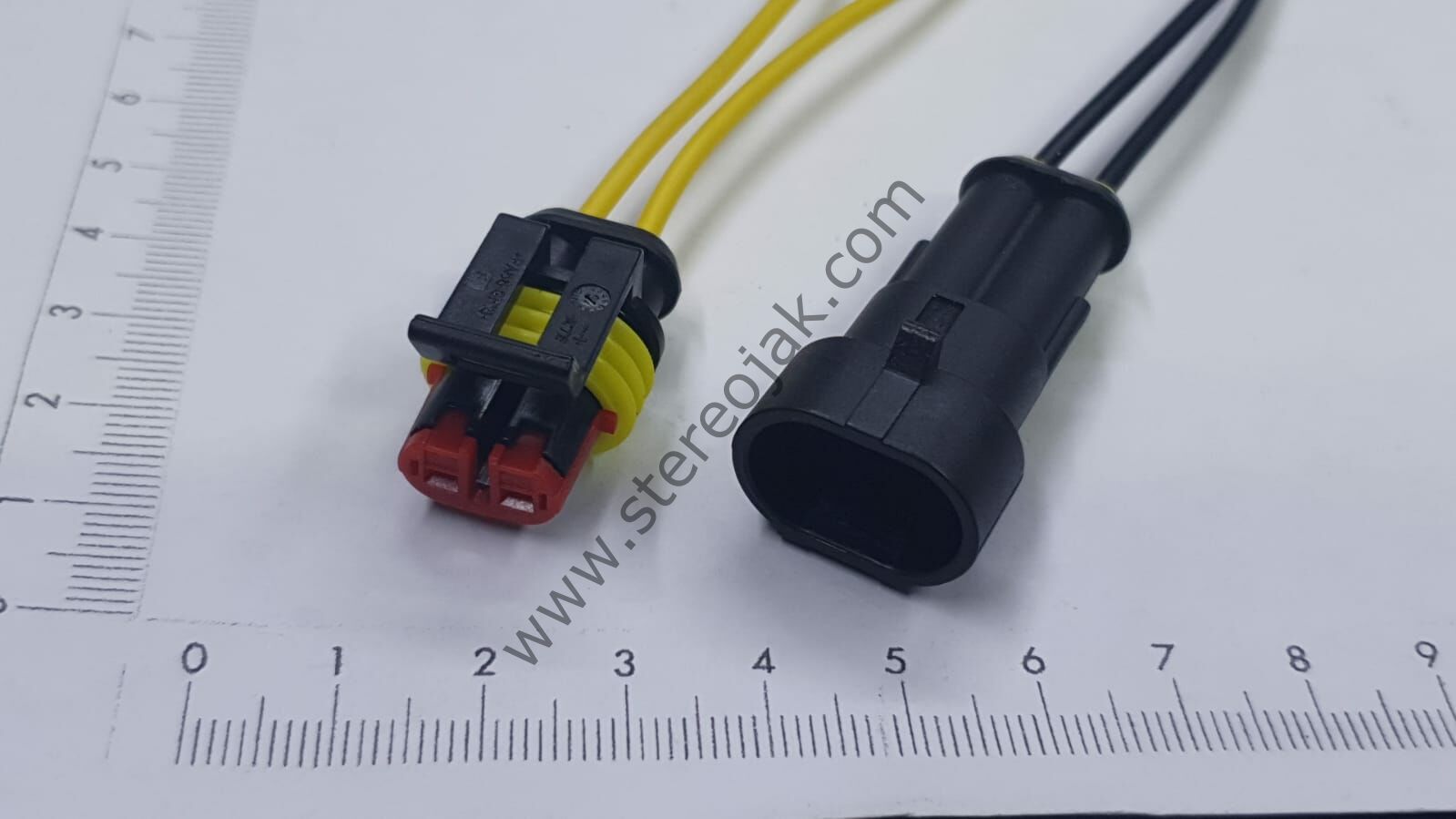 SU GEÇİRMEZ/WATERPROOF  KONNEKTÖR 2 Lİ TAKIM KABLOLU   10 CM