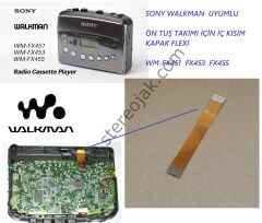 SONY WALKMAN    WM-FX451  FX453  FX455         UYUMLU   ÖN TUŞ TAKIMI İÇİN İÇ KISIM KAPAK FLEXİ