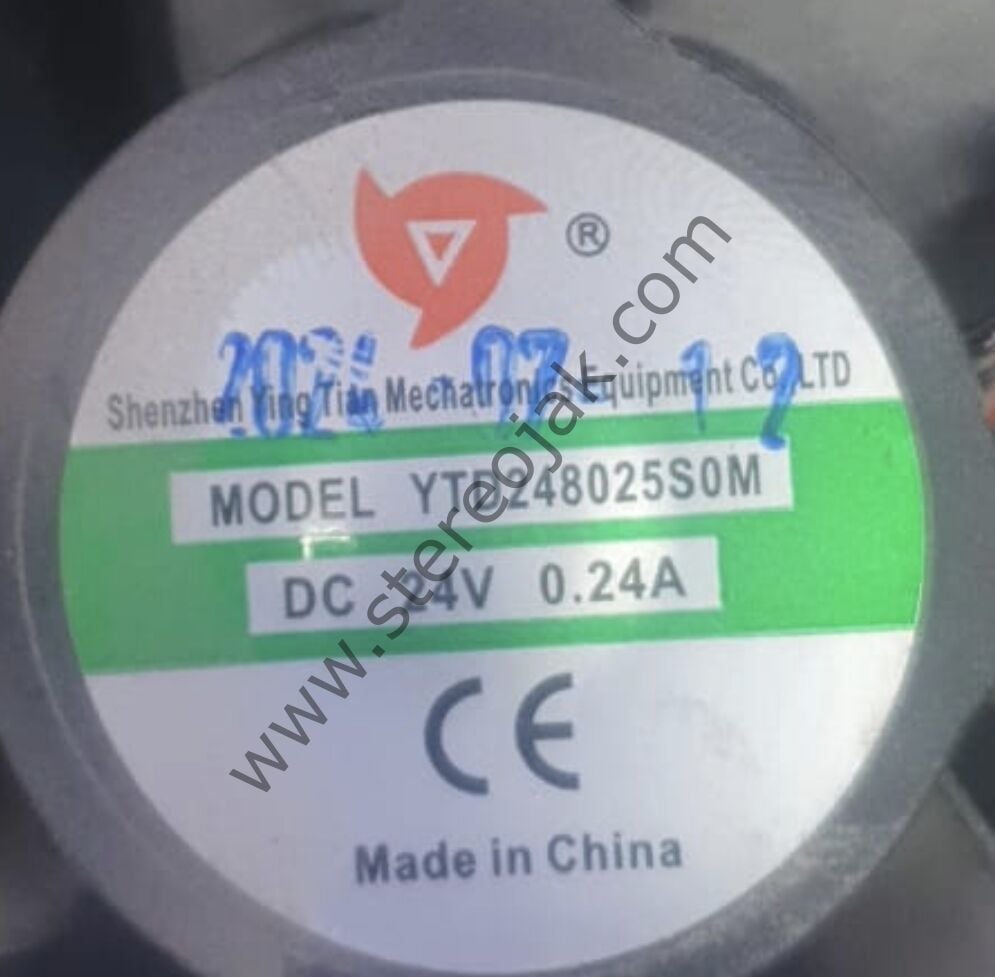 YTD248025S0M   DC 24V 0.24AMP    2 KABLO  KAYNAK MAKİNASI  FANI