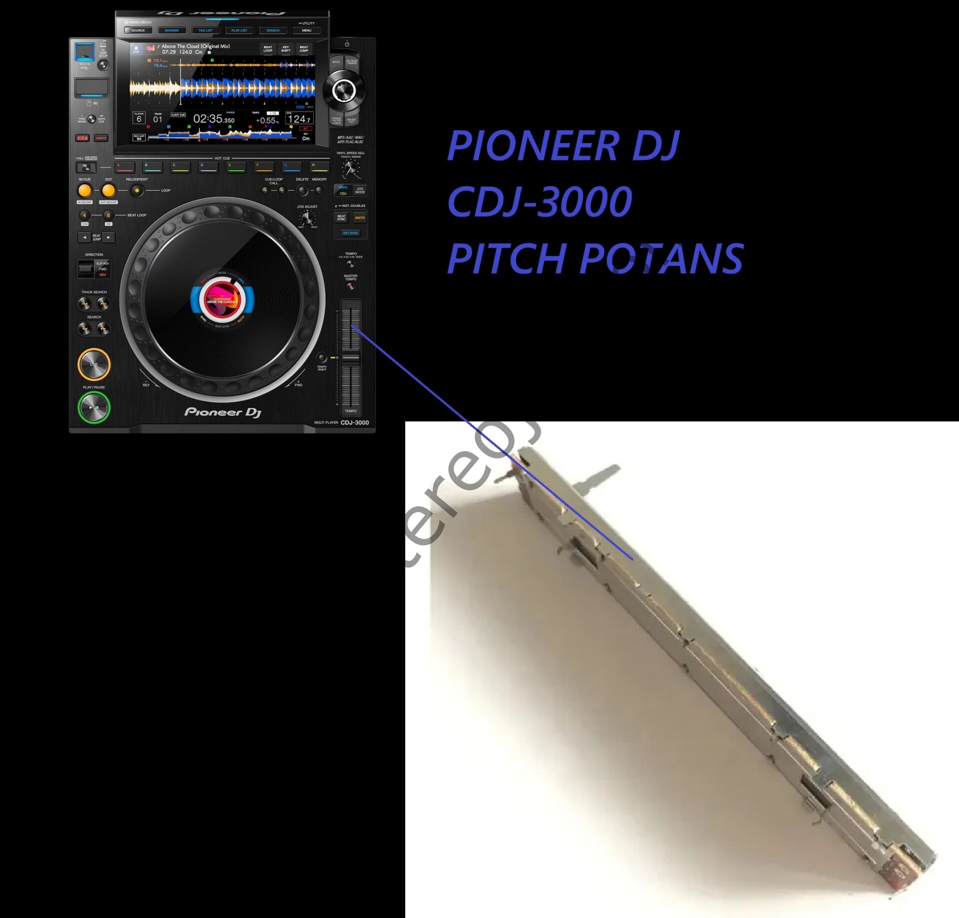 PIONEER DJ CDJ-3000 Pitch Potans