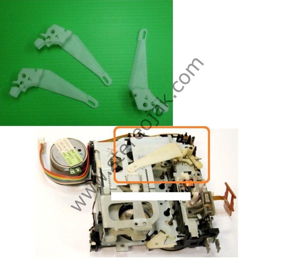 CAR 300    /  CAR 400    KASET EJECT DİŞLİSİ   -  BEYAZ  KASET ÇIKARTMA  MANDALI
