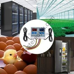 XK-W1088 İkili Dijital Sıcaklık Kontrollü Termostat - 12V/DC 120W