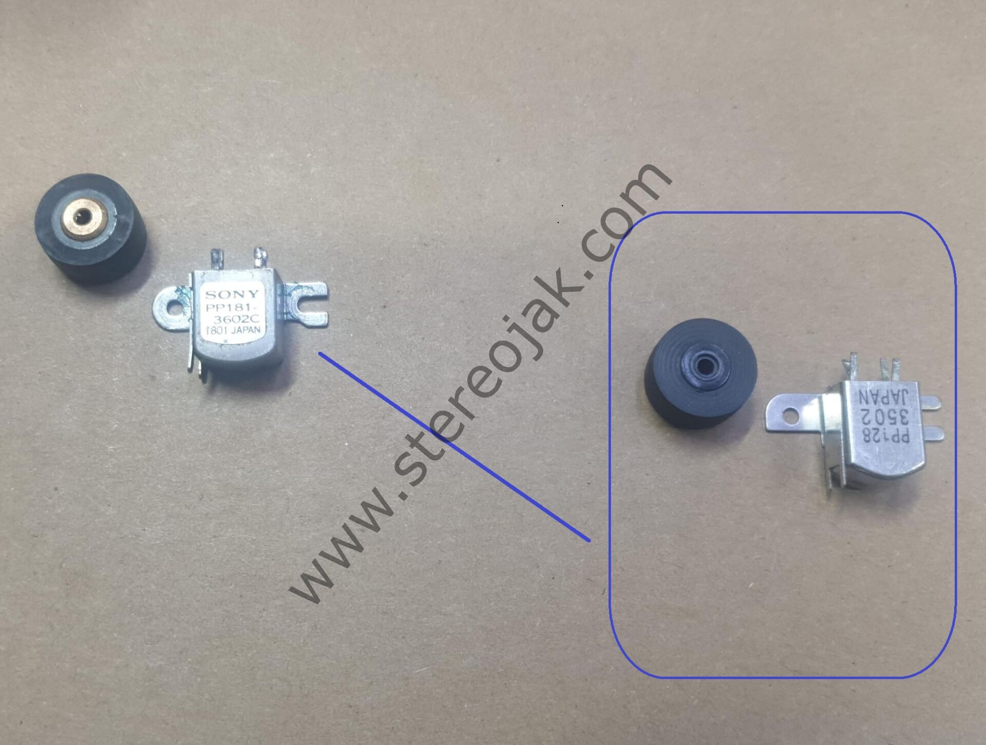 SONY   TEYP KRİSTAL   PP181-3602C     KAFA  VE BASKI LASTİK SETİ  TC-FX  SERİSİ     TC-FX44