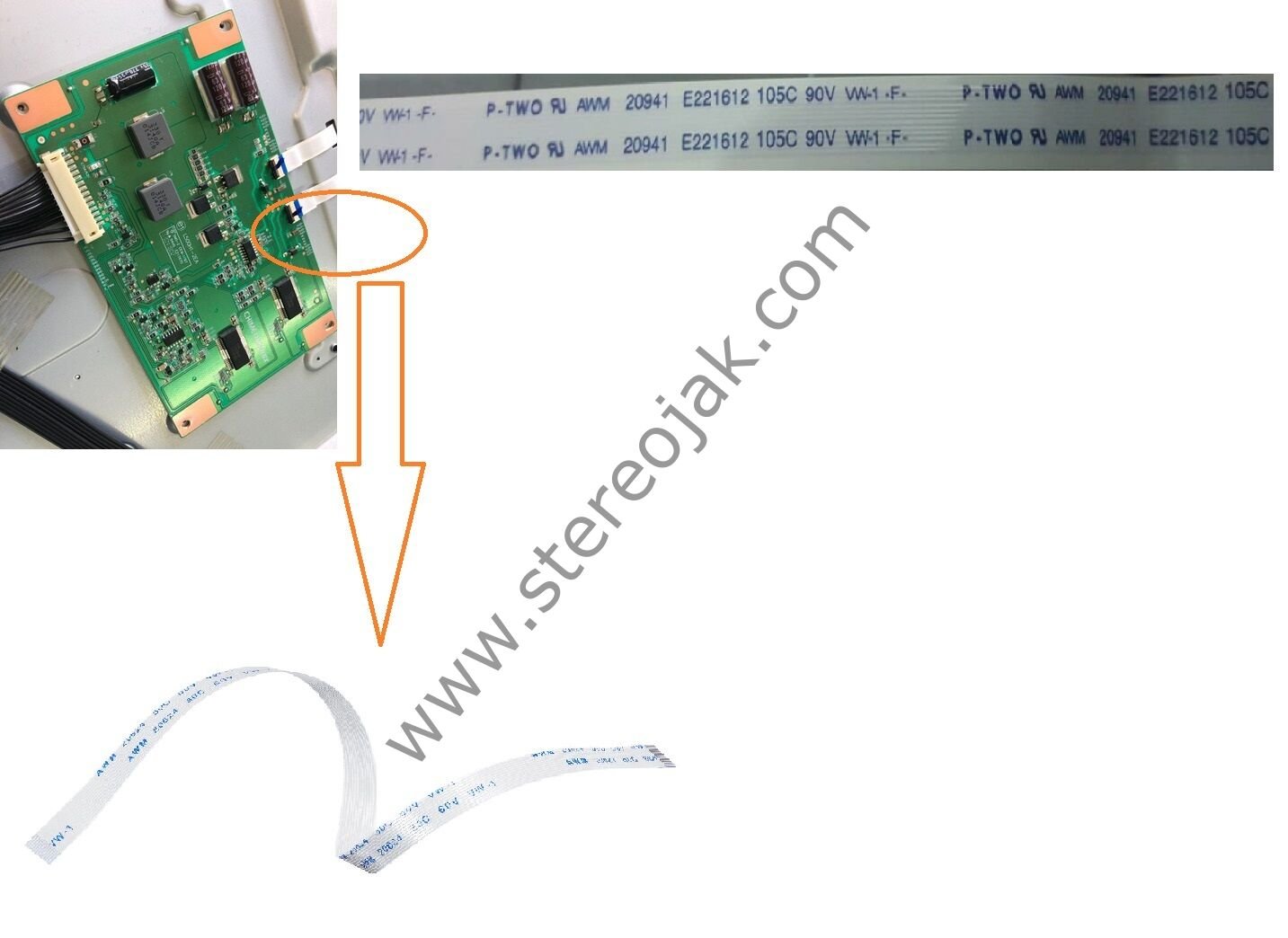 L500H1-2EA    BORD UYUMLU  FLAT KABLO   ( UZUNLUK  80 CM )   A50-LB9336  LED INVERTÖR   Led Driver Board , Led Sürücü Kartı   KABLOSU    CHIMEI INNOLUX   (P-TWO AWM 20941 E221612 105C 90V VW-1F       ( 1 ADET  )