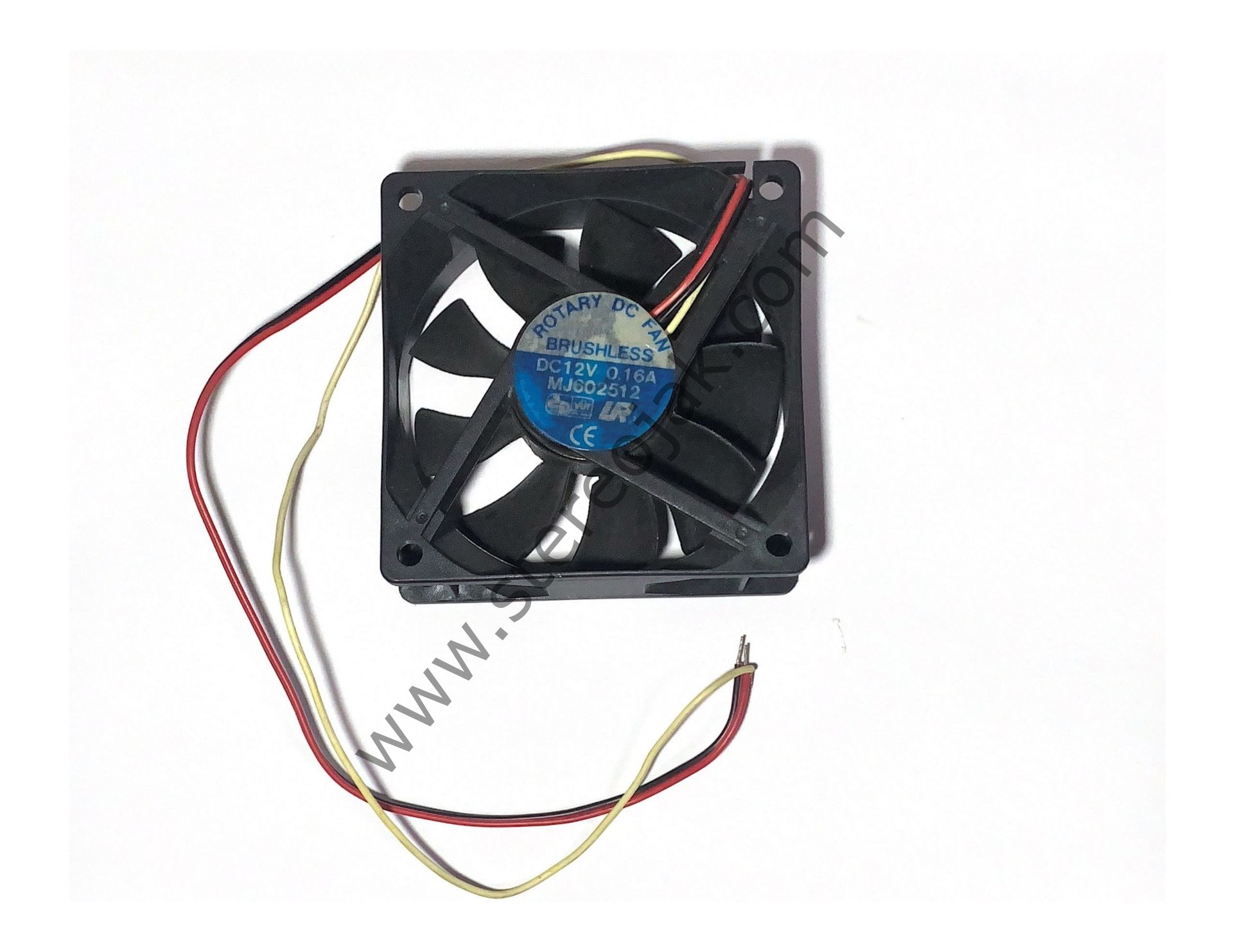 Rotary DC FAN 12v 0.16A 80X80X25 , MJ602512 3 Kablo