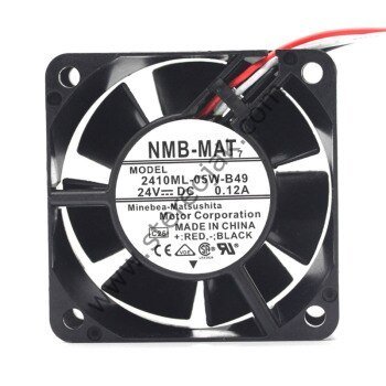 NMB-MAT   2410ML-05W-B49   24V  DC  0.12A   6X6X2.5CM  3 KABLO FAN
