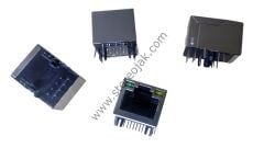 RJ45 Ethernet Soketi 8P8C Metal Korumalı Çift LED