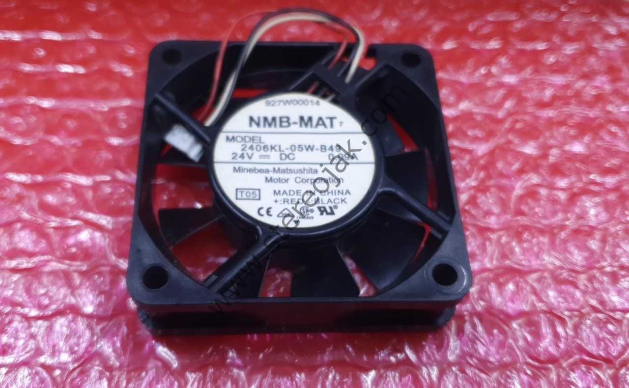 NMB-MAT   2406KL-05W-B49   24V DC  0.09A   3 KABLO 6X6X1.5