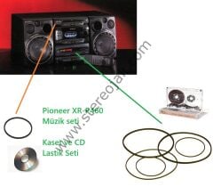 Pioneer XR-P460     XR-P460R     Müzik Seti   Kaset ve  Cd Bölümü Lastik Seti