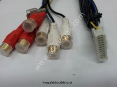Pioneer RCA Wire Harness for AVIC-F900BT & AVIC-F90BT dek soketi