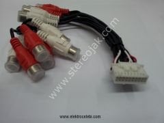 PIONEER 20PIN AVIC  RCA DEK SOKET     avh-p6400