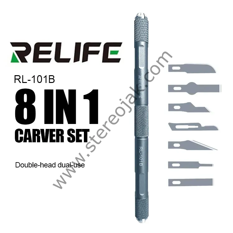 RELIFE - Bıçak Takımı , Neşter Seti ( 7 Farklı Başlıklı ) Kaliteli Kesci Kazıyıcı Seti
