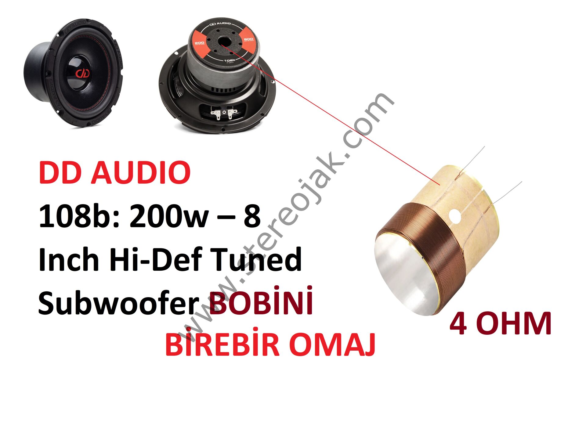 DD AUDIO 108B - HOPARLÖR BOBİNİ