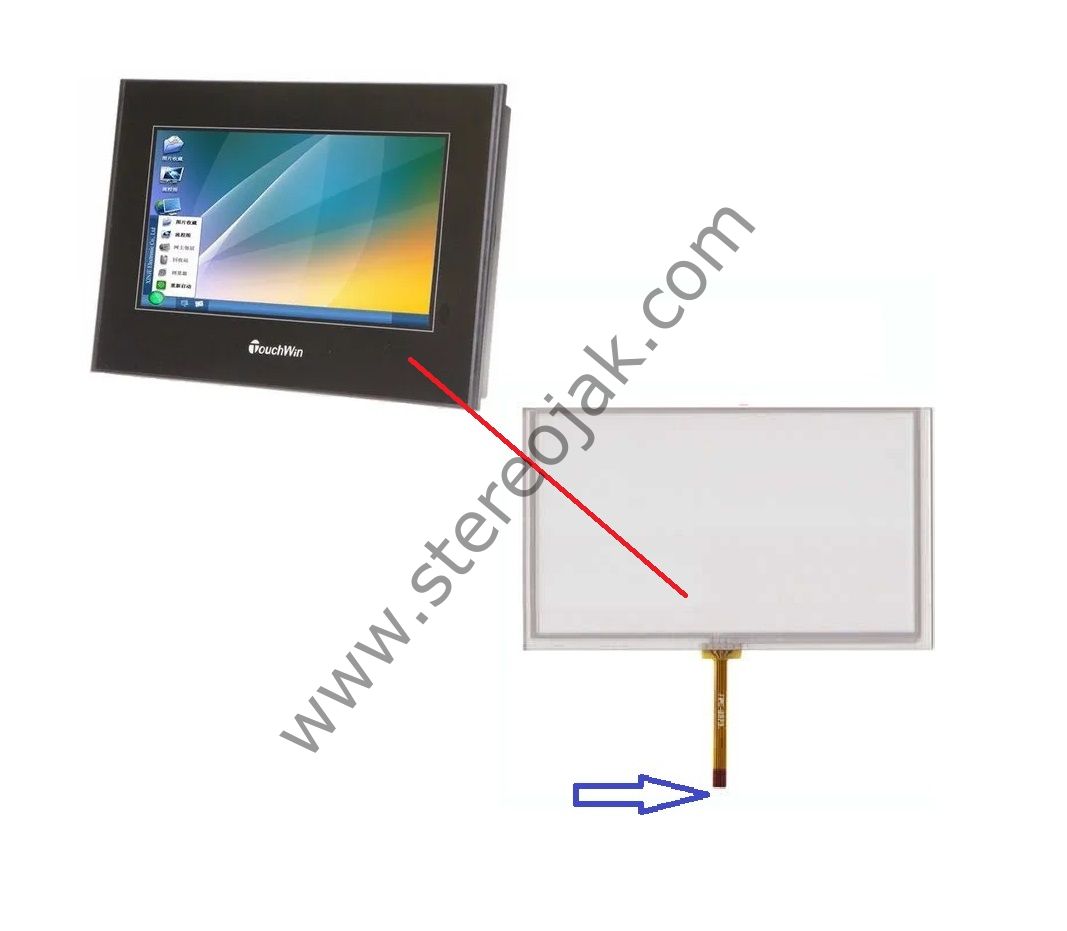 XINJE TouchWin          MODEL: TG765S-UT     Dokunamtik Bölümü
