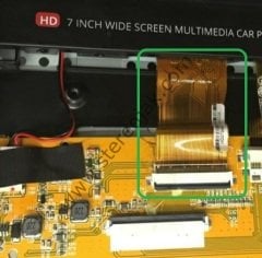 Piranha indash titan  LCD EKRAN  7 INCH  TITAN C TYPE WD070AEA150A0    CPT LX-CTD10055-50P-H24-68 DXZ    / WGCX-H7D50P-1526-YH     C700D50-D  (7795 MODEL ) (7796 MODEL ) ARKA İÇ  KISIM  LCD EKRAN BÖLÜMÜ