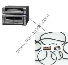 SONY  MHC-W55   Mini Hi-Fi    Müzik Seti  Lastik Takımı  ( Cd bölümü ve  Çift Kaset Çalar  bölümü  Lastik  Seti  )