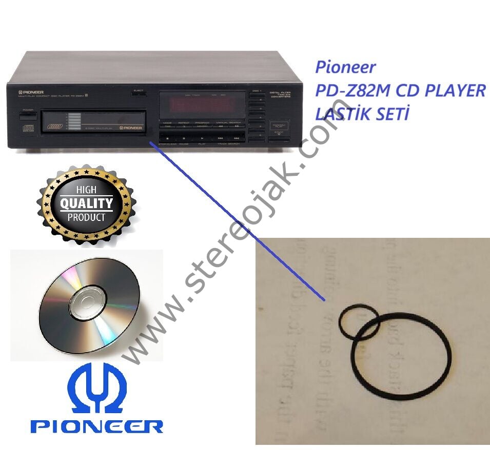 Pioneer  PD-Z82M CD PLAYER MEKANİK  LASTİK SETİ
