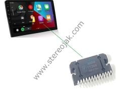 AXPA 17388     OTO TEYP    SES ÇIKIŞI        ZIP-25   (  9 INCH DOUBLE DIN UYUMLU )