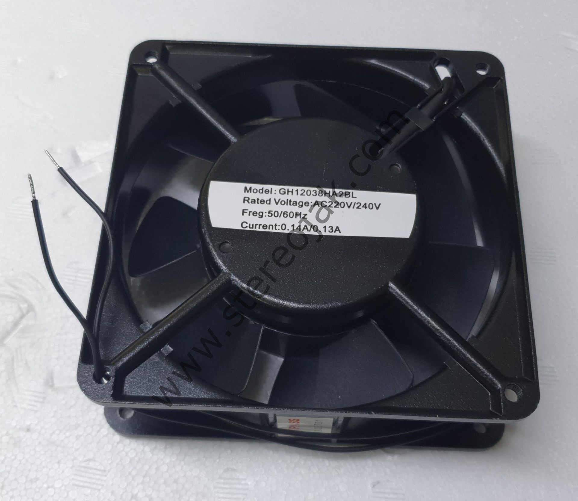 GH12038HA2BL   AC220V/240V   50/60HZ  0.14A   12X12X3.8CM  ÇİFT RULMANLI UZUN ÖMÜRLÜ   FAN