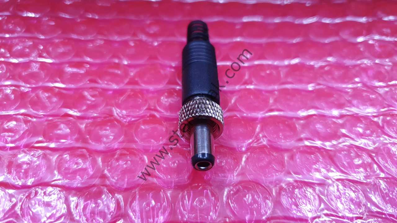 DÜZ 5.5X2.5MM DELİK  VİDALI/SOMUNLU   DC JAK KONNEKTÖR