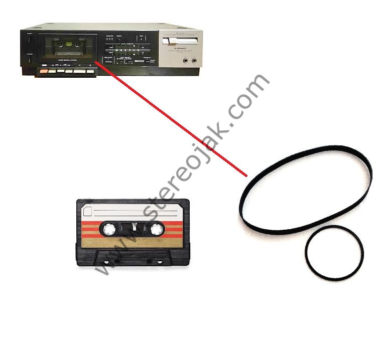 Pioneer CT-330 Deck Kasetçalar  Lastik Seti