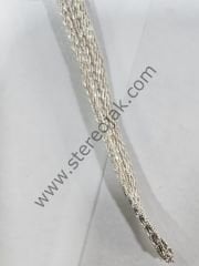 6MM Yassı Tel Gümüş Kablo 1.SINIF  ( 1 Metre )