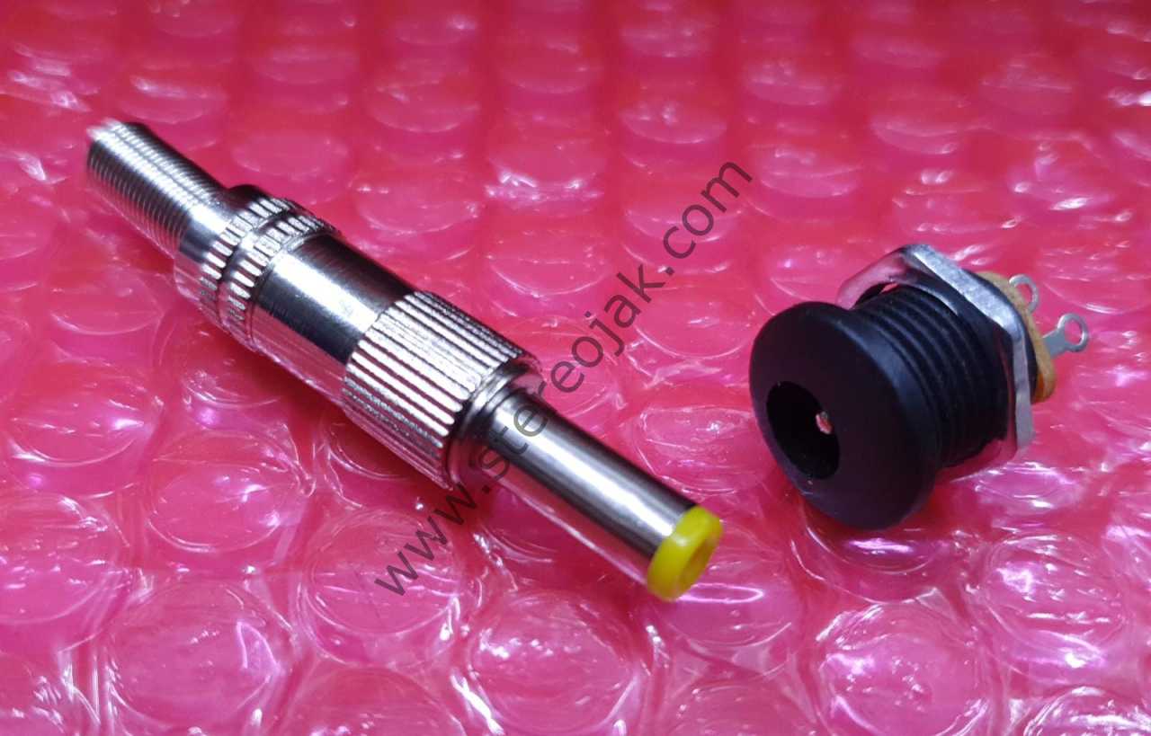TAKIM JAK POWER DC JAK DİŞİ ERKEK 5.5X2.1MM UZUN MİL