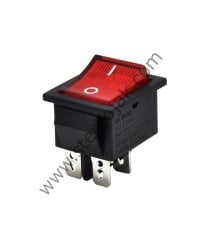 Büyük Anahtar 4 Pin Kırmızı Işıklı ON-OFF Kaliteli