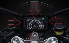 MOTORSİKLET UYUMLU   İÇ KISIM  LCD EKRANI   (   H050IWV40E1K542B  )    DAYANIKLI SERİ       (  CFMOTO 450SR   UYUMLU  LCD EKRAN )