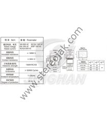 Sarı Işıklı Büyük Anahtar 4 Pin ON-OFF Kaliteli