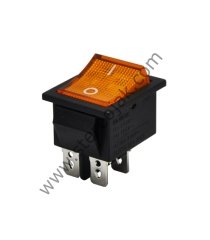 Sarı Işıklı Büyük Anahtar 4 Pin ON-OFF Kaliteli