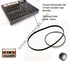 Tascam 246 Portastudio 4 Track Tape Recorder     Tek Kaset Çalar Lastik Seti