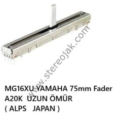 MG16XU    YAMAHA 75mm SLIDE POTENTIOMETER STEREO FADER 20KAx2 15mm  [s1270s yamaha fader ]  MG16XU - MG Series (XU Model) - Analog Mixers  ( 1.SINIF UZUN ÖMÜRLÜ POT )   MONO16