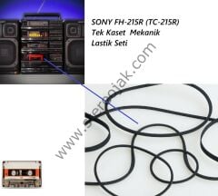 SONY FH-215R (TC-215R)   Tek Kaset Mekanik Lastik Seti