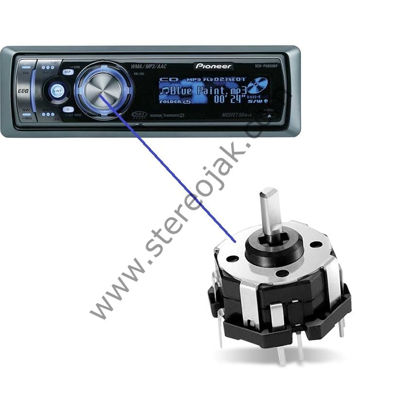 DEH-P6850MP    İÇ KISIM  JOİSTİK (  MADE IN JAPAN )