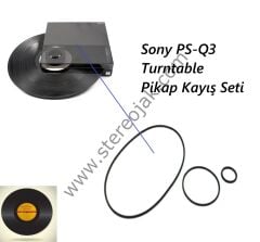 SONY PS-Q3  PS-Q3A Mini Turntable  Lastik  Seti