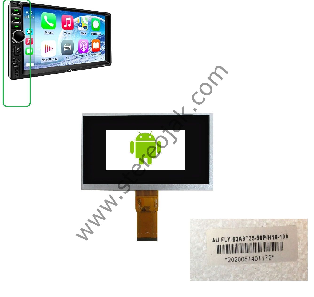 DRIVETEC   DC-715     DC-716      LCD EKRAN   AU FLY-63A9735-50P-H18-100  ( LX-CLD )