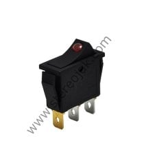 Kırmızı Nokta Işıklı ON-OFF ANAHTAR 3 Pin Kaliteli