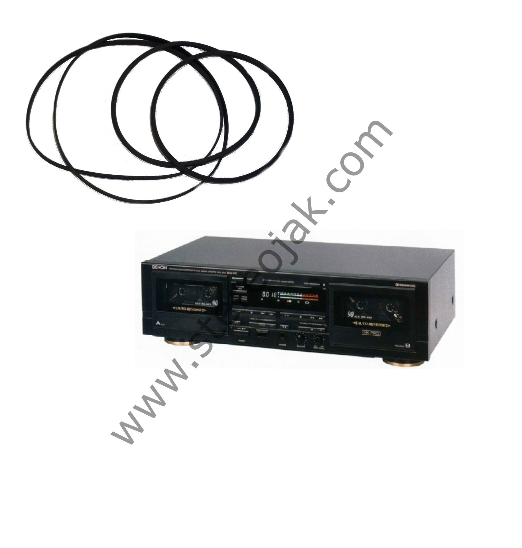 DENON  D-5 ,   DRW-850 ,  DRW-660    KASET   LASTİK SETİ  (  4 ADET  LASTİK )