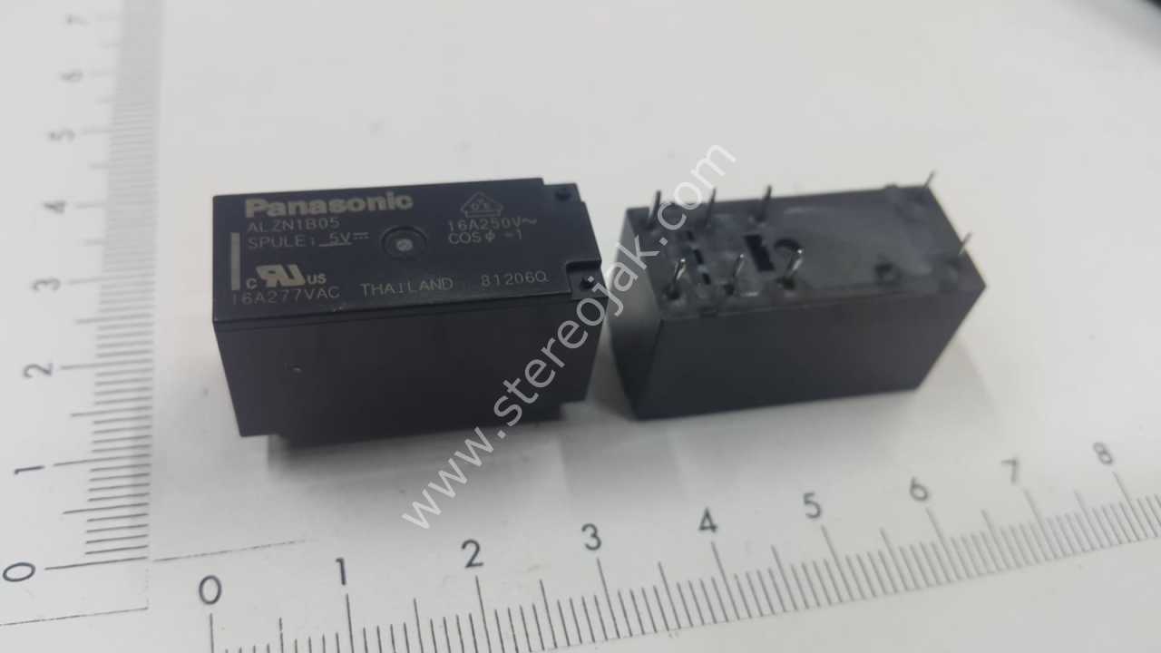 panasonic   ALZN1B05   5V  16AMPER  TEK KONTAK  8 BACAK  ROLE