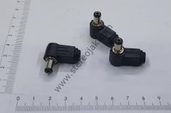 5.5x2.1MM  KISA 90 DERECE L  DC POWER ADAPTÖR JAK