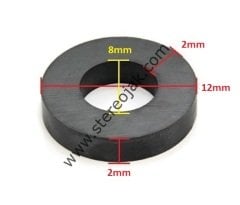 ( A-12 ) 12mm X 8mm X 2mm X 2mm Teyp Makara Lastiği , Kasnak Lastiği A-12 Model