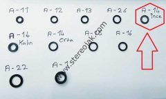 ( A-14 İnce ) 14mm X 9mm X 2.5mm X 1.1mm Teyp Makara Lastiği , Kasnak Lastiği A-14 İnce Model