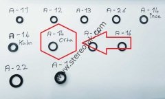 ( A-14 Orta ) 14.8mm X 10.1mm X 2.1mm X 2mm Teyp Makara Lastiği , Kasnak Lastiği A-14 Orta Model